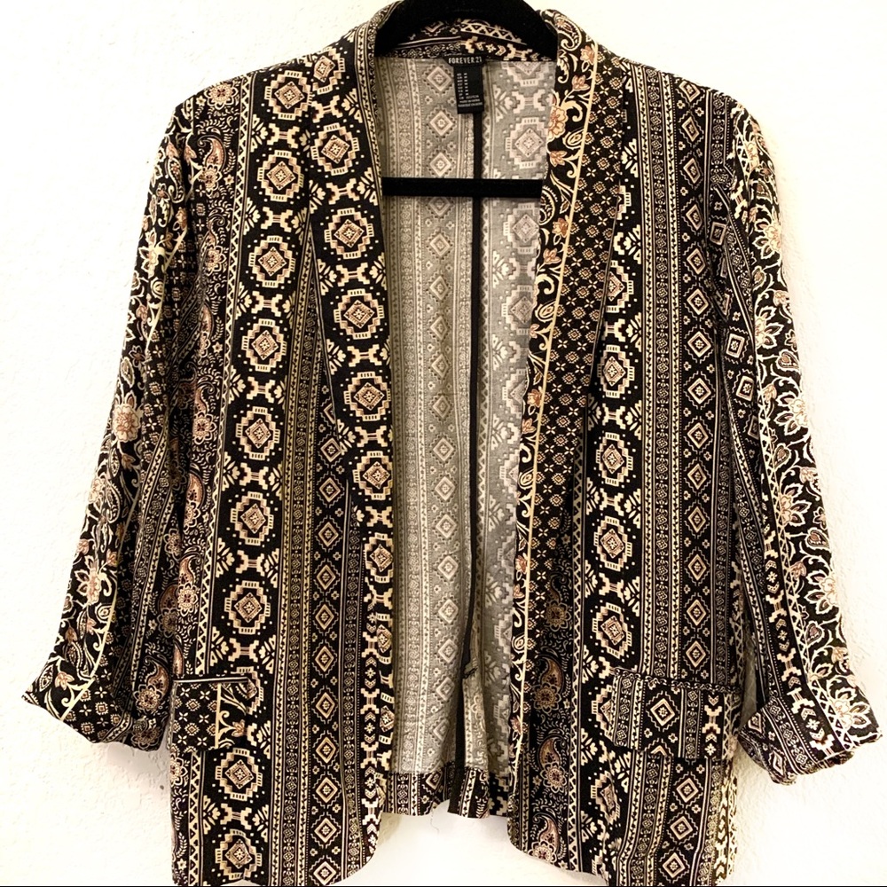 Patterned Blazer
